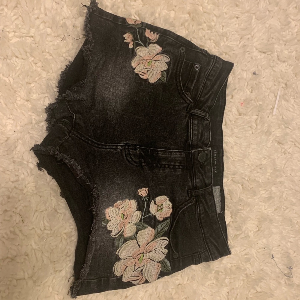 black high waisted shorts